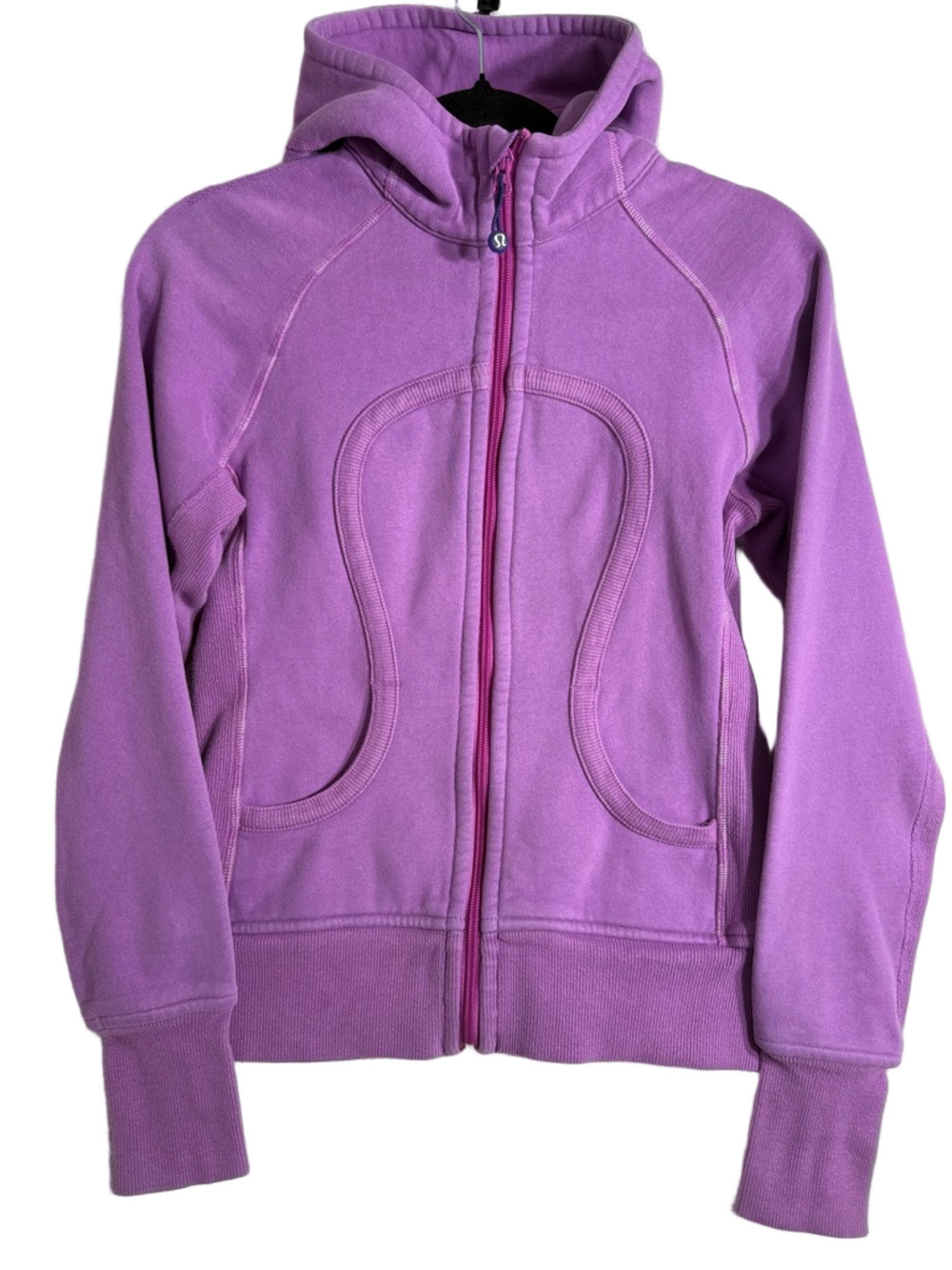Lululemon Scuba Hoodie Size 4 – Light Purple Side Stretch Panels